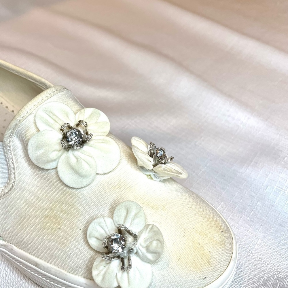 Kate Spade Keds Triple Decker Flower Bridal Shoe - Picture 6 of 8